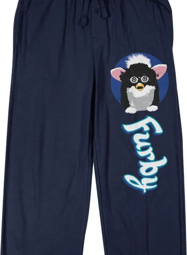 Vista 2 de Pantalones de dormir Furby para hombre, color azul marino