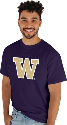Vista 24 de Blue 84 Camiseta NCAA para hombre, icono de color del