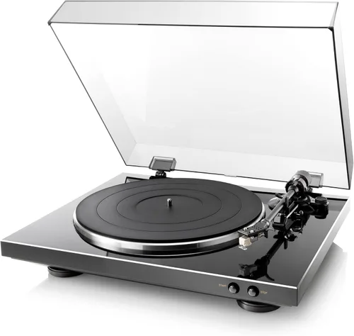 Vista 9 de Denon DP-29F Reproductor de discos completamente automático, tocadiscos analógico con ecualizador de phono RIAA incorporado, diseño único de brazo