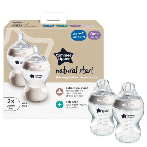 Vista 12 de Botellas Tommee Tippee de 8.8 fl oz Twin Pack