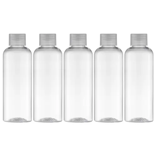 Vista 7 de Tekson Botellas de tamaño de viaje de 3.4 onzas, botella de enjuague bucal de viaje, recipientes rellenables para cosméticos con tapa de rosca