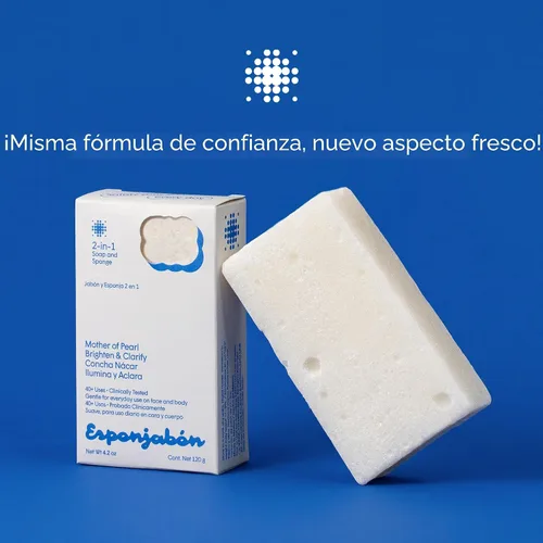 Vista 9 de T.Taio Esponjabon - Esponjas de jabón de madreperla y carbón, limpiadores de ducha que eliminan el aceite y la suciedad, esponjas para frotar pies