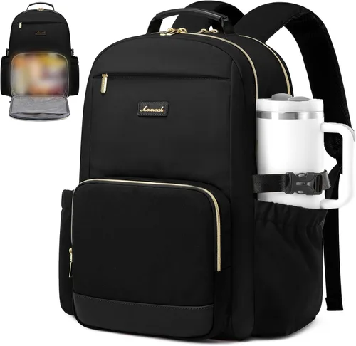 Vista 26 de LOVEVOOK Mochila para laptop para mujer, 15,6 pulg.