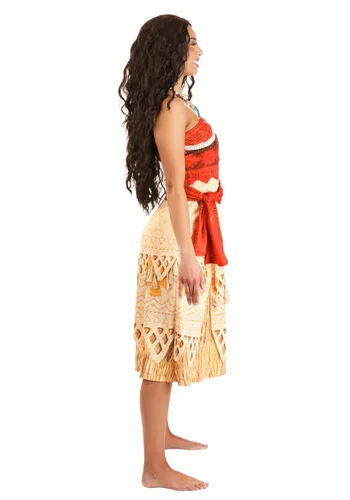 Vista 4 de Disfraz Deluxe Disney Moana para Mujer Multicolor