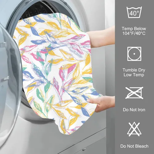Vista 6 de Juego de 2 toallas de mano bohemias de primavera para baño, toallas de baño de mano, suaves, absorbentes, toallas decorativas para baño, cocina