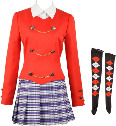 Vista 7 de Weixu Heathers The Musical Rock Cosplay disfraz de uniforme escolar traje de Halloween para mujer