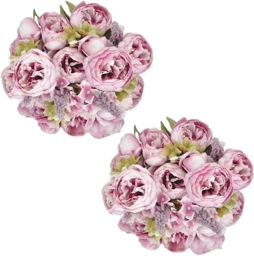 Vista 8 de Guirnalda de flores artificiales de seda de 6 pies con hojas de eucalipto, guirnaldas florales de imitación para boda, arco, puerta, colgar