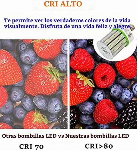 Vista 5 de TJBB Paquete de 2 bombillas LED de mazorca de maíz de 100 W, bombilla LED de base E26/E39 (reemplazo de 250-400 W MH/HPS), iluminación
