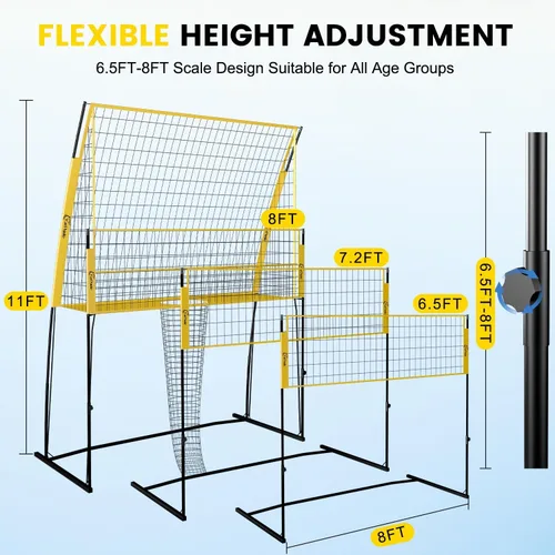 Vista 3 de Volleyball Training Net Equipment