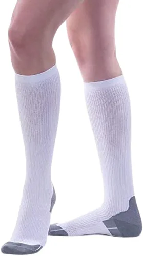 Vista 2 de Allegro - Calcetines de compresión atléticos 387 de recuperación de 15-20 mmHg para ejercicio, correr, ropa de apoyo cómoda