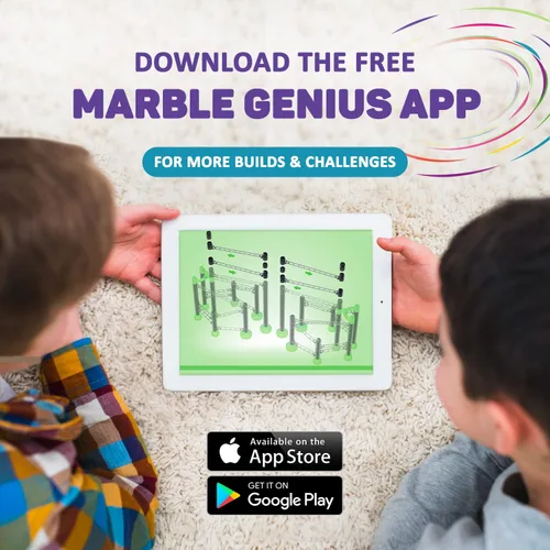 Vista 11 de Marble Genius - Juego de iniciación de rieles de mármol, 200 piezas, juguete STEM
