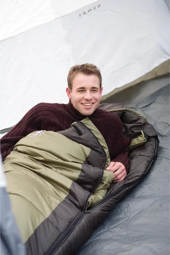 Vista 6 de Coleman North Rim 0°F Sleeping Bag, Cold-Weather Mummy Sleep Sack with No-Snag Zipper & Adjustable Hood for Warmth & Ventilation, Camping Sleeping