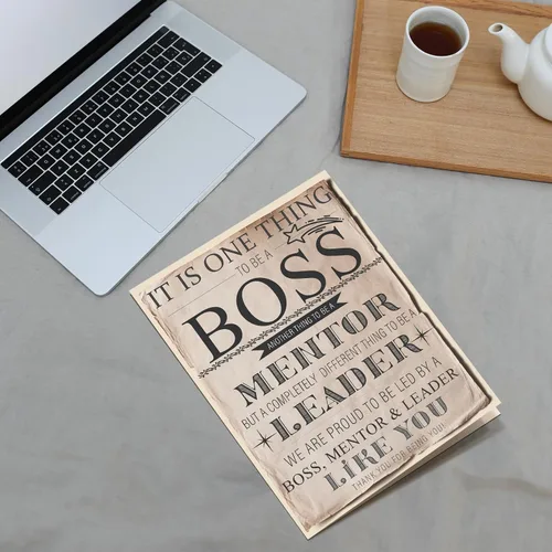 Vista 8 de Qiliji Tarjeta de cumpleaños retro para hombres y mujeres, divertido regalo del día del jefe, tarjeta del día del jefe grande, tarjetas