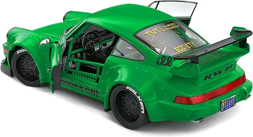 Vista 5 de Solido S1807502 1:18 2011 RWB 964-Pandora One Green Porsche Coche miniatura coleccionable para adulto unisex