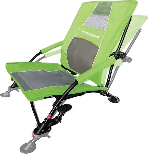 Vista 7 de STRONGBACK Sillas de playa – Silla de playa portátil reclinable de baja gravedad – con soporte lumbar integrado, sillas de playa plegables