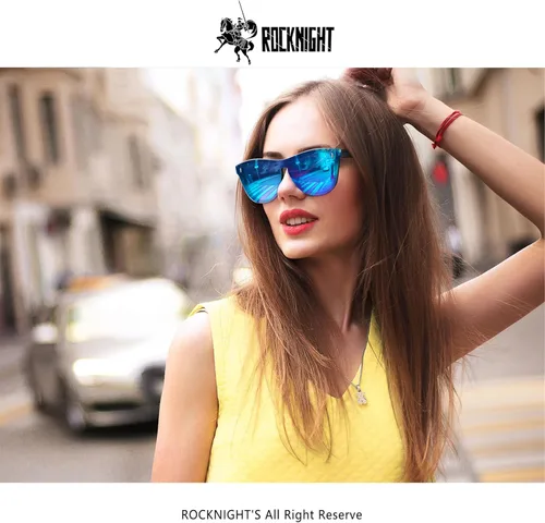 Vista 45 de ROCKNIGHT HD Polarized UV400 Protection Anti Glare Sunglasses TR90 Frame Lightweight Beach Driving