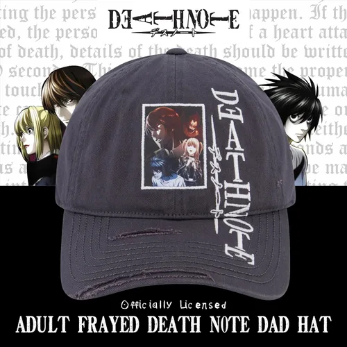 Vista 2 de Death Note Hat, Adjustable Baseball Cap with Curved Brim, One