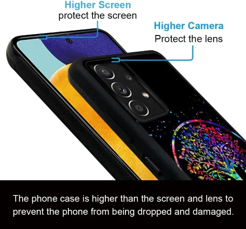 Vista 34 de DAIZAG Funda compatible con Samsung Galaxy A23, protección completa, a prueba de golpes, antiarañazos, funda de poliuretano termoplástico para Arte