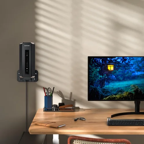 Vista 7 de XLTTYWL® - Soporte de pared para Netgear Orbi y Nighthawk WiFi 7, negro, 1 unidad