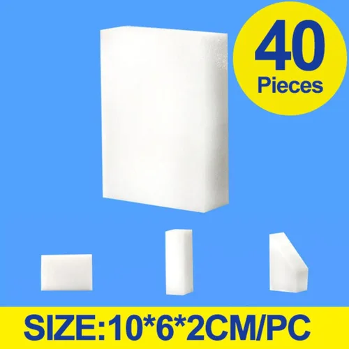 Vista 2 de 20/40/100 PCS Magic Comprimido Esponja Borrador Limpiador Herramienta Accesorio de Cocina Esponja de Melamina Esponja Plato Cepillo de Limpieza
