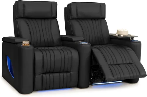 Vista 24 de Seatcraft Valore Asiento de cine en casa Tabaco Sillón Individual
