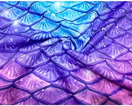 Vista 4 de Mermaid Tails for Swimming Girls Swimsuit Princess Bikini Bathing Suit Set Birthday Gift for KidsGirls Children