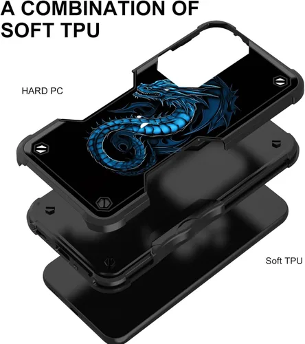 Vista 881 de Funda para Galaxy A14 5G, [Doble Capa][Protección contra Caídas de Grado Militar de 10 Pies] [Antideslizante] Funda Resistente a Prueba de Golpes