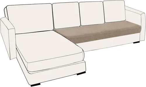 Vista 133 de UNBBRRL Fundas de cojín de asiento para sofá, elásticas, funda de cojín individual para sofá, fundas de cojín para sofá, fundas de héroe protegen