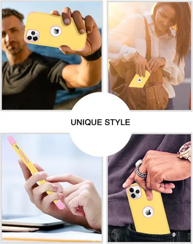 Vista 9 de BENTOBEN Funda para iPhone 11 Pro Max, 2 en 1, ajuste delgado, resistente, híbrida, a prueba de golpes, de poliuretano termoplástico suave
