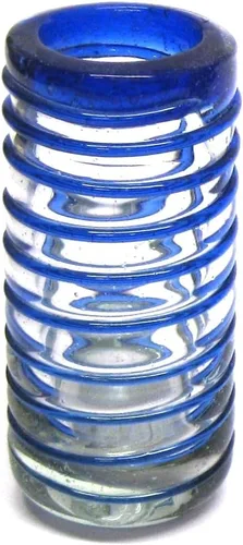 Vista 20 de Vasos de chupito de tequila en espiral ámbar de 2 onzas (juego de 6), vidrio reciclado, sin plomo, sin toxinas (disparo)