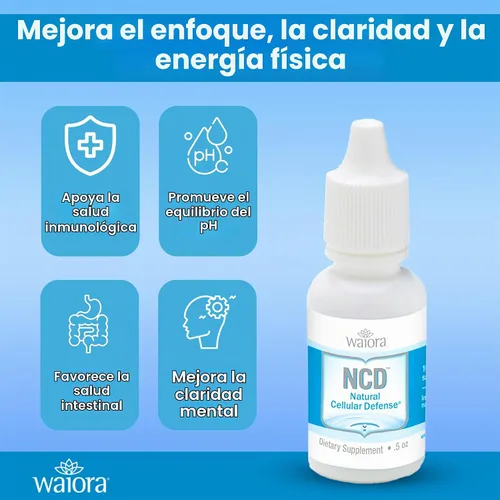 Vista 3 de Suplemento líquido natural de defensa celular (NCD), fórmula mineral y botánica avanzada, bienestar diario inmune y celular, gotas de fácil