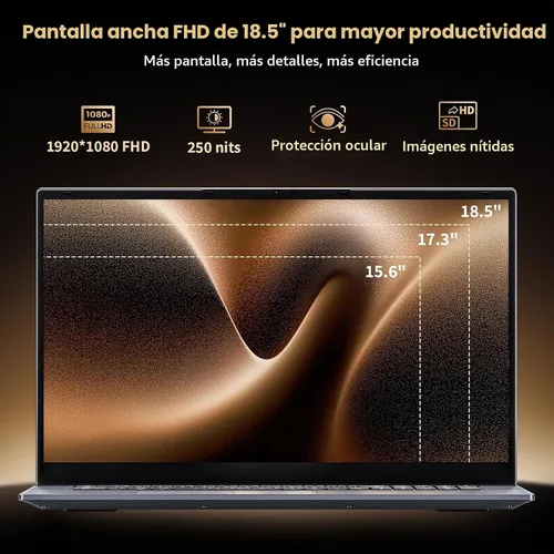 Vista 5 de EKY Portátil de 18,5 pulgadas, 16 GB de RAM, SSD de 1 TB, computadora