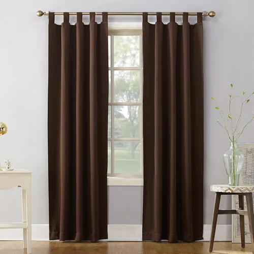 Vista 11 de EcoDrapes Paneles de cortina macizos con pestañas trenzadas para casa de lujo (rosa bebé, 52 pulgadas de ancho por 63 pulgadas de largo, 1 panel)