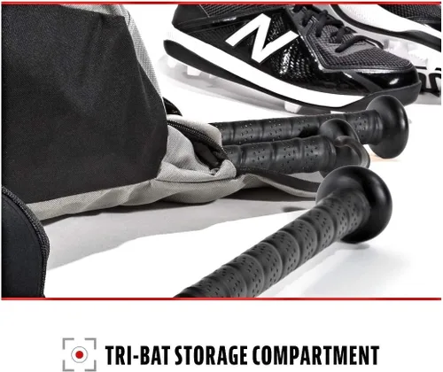 Vista 4 de anklin Sports JR3 Pulse Sport Bolsa de equipo de béisbol – Bolsa de mano para béisbol, T-Ball y Softbol – Capacidad para bate, casco y guante.