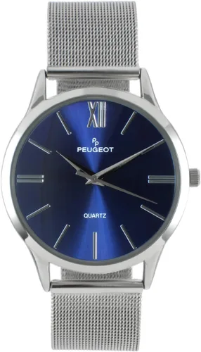 Vista 3 de Peugeot - Reloj de vestir de malla de acero inoxidable para hombre