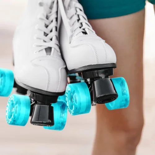 Vista 6 de 78A interior o al aire libre 2.559x1.378 in Quad ruedas de patines con rodamientos ABEC-9 8 PC