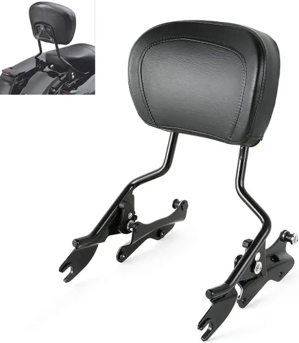 Vista 19 de TCMT Respaldo Desmontable para Pasajero Sissy Bar con Kits de Hardware de Acoplamiento de 4 Puntos Compatible con Harley Touring 2009-2013