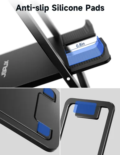 Vista 7 de JSAUX Soporte Universal para Tableta, Soporte de Tableta Portátil Plegable para Escritorio Compatible con iPad mini/Air, Samsung Galaxy Tab, Kindle