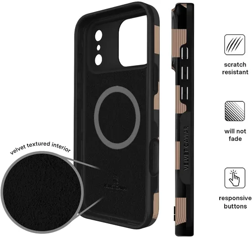 Vista 464 de VELVET CAVIAR Funda para iPhone 15, compatible con MagSafe, probada contra caídas de 10 pies, fundas protectoras de diseño, leopardo color rosa