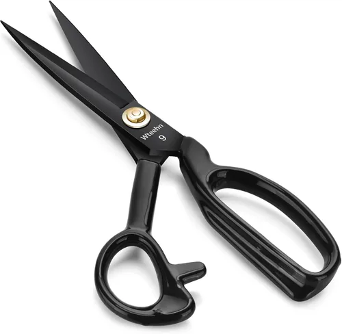 Vista 8 de Tijeras de tela profesionales, tijeras de costura resistentes de 8 pulgadas para corte de tela, tijeras de costura afiladas a medida para cortar