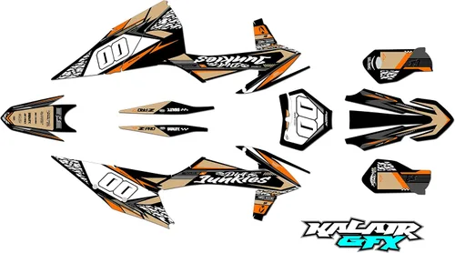 Vista 8 de Kit de gráficos para KTM Enduro 4-Stroke 250 XC-F, 350 XC-F y 450 XC-F años 2019, 2020, 2021 y 2022 Rugged Series Magenta 16 Mil - Adhesivo