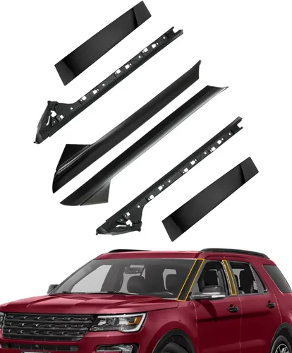 Vista 12 de Moldura de parabrisas A-Pillar apto para Ford Explorer 11-19 BB5Z7803136AA Front Outer Left Driver & Right Passenger Cover, Window Trim Moulding