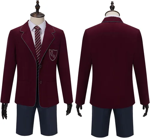 Vista 4 de Matilda the Musical Cosplay Gray Costume School Girl Dress Uniform Suit Skirt Tie Halloween Party Outfit Men