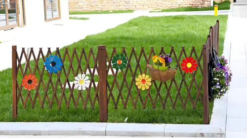 Vista 6 de 6 piezas de flores de metal para decoración de pared, decoración de jardín, flores de metal, girasol, arte de pared, decoración para colgar, adorno