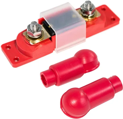 Vista 8 de Kit de fusibles y portafusibles Spartan Power 80 Amp ANL de color negro