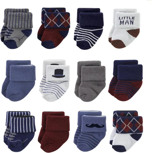 Vista 7 de Hudson Baby - Calcetines de algodón para bebés recién nacidos y Terry para niñas bebés