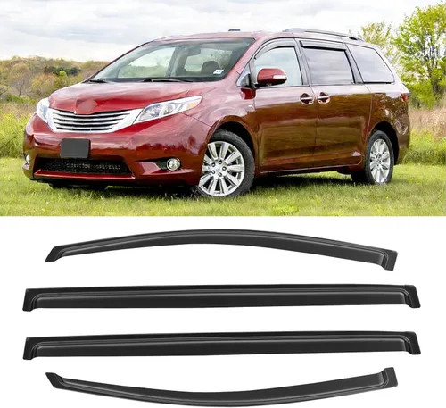 Vista 10 de Protección contra lluvia para ventanas para Ford Explorer/Mercury Mountaineer 2002-2010, protector de visera de ventana, deflector de viento