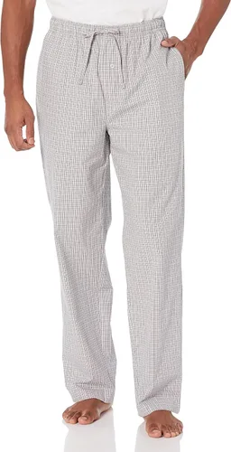 Vista 25 de Amazon Essentials Pantalón de pijama tejido de corte recto con bolsillos para hombre Tartán mezcla de óxido burdeos