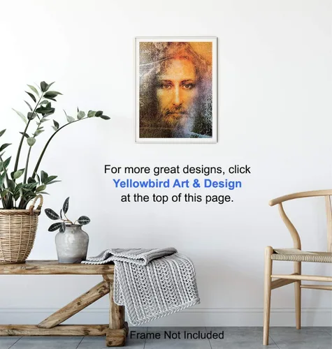 Vista 5 de Arte de pared de Jesucristo, decoración de pared de Jesús, decoración religiosa cristiana para habitación, hogar, iglesia, regalos católicos, regalo