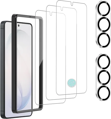 Vista 7 de Paquete de 4 protectores de pantalla de vidrio compatibles para Samsung Galaxy A07 5G / 4G [dureza 9H] - Vidrio templado de pantalla HD, resistente